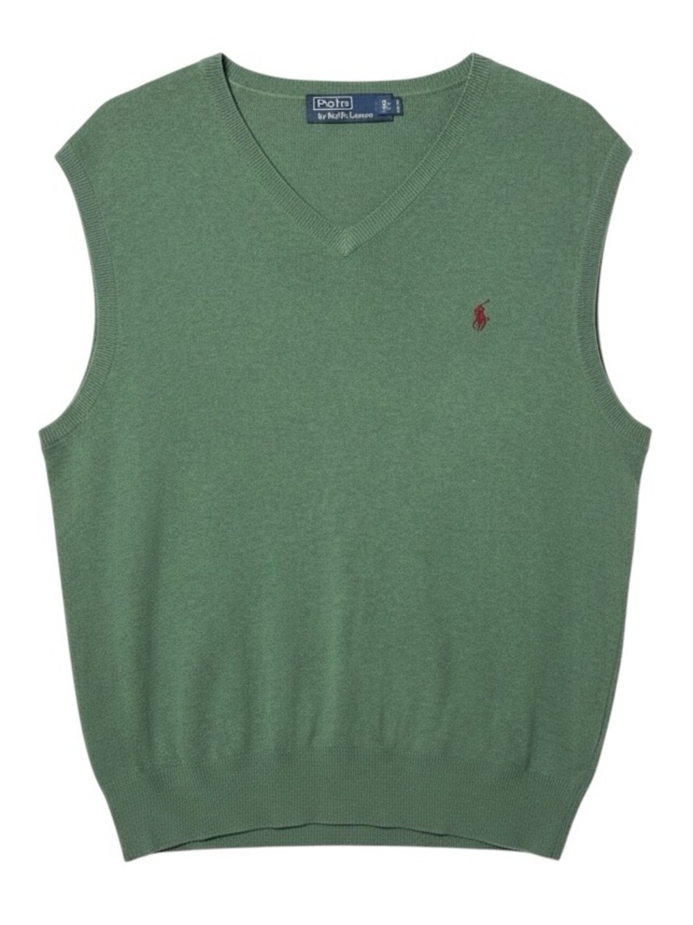 Polo Ralph Lauren Sweater Vest Green V Neck
Preppy Classic Pima Cotton Large